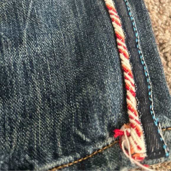Anthropologie Pilcro Women’s Slim Boyfriend Jeans Side Rope Design Sz 27 - Picture 3 of 12